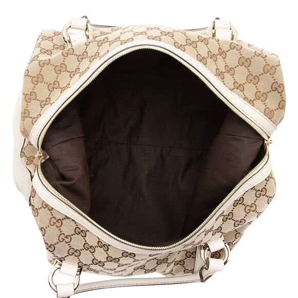 Gucci GG Canvas Horsebit Nailhead Medium Boston Bag - Picture 7 of 15